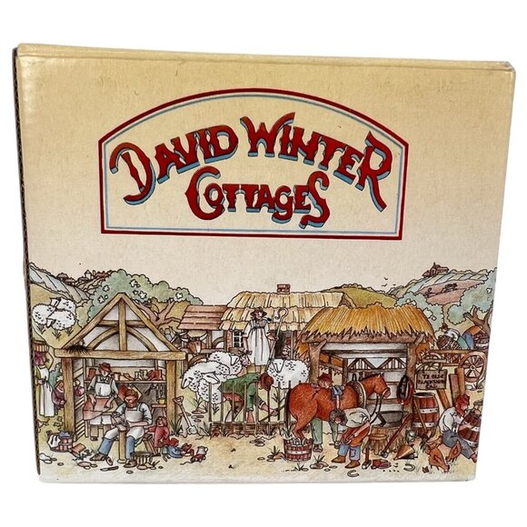 David Winter Cottages The Village Shop 1982 John Hine Studios Box COA Britain - Picture 8 of 12